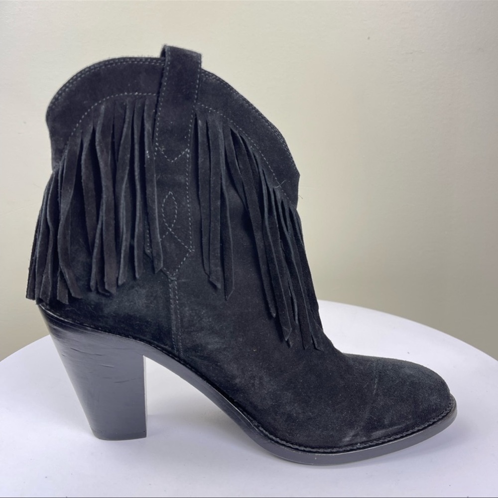 Saint Laurent Fringe Western Boots